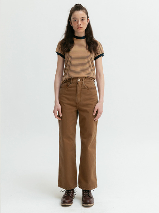 Via Colin wide pants (Denim brown)