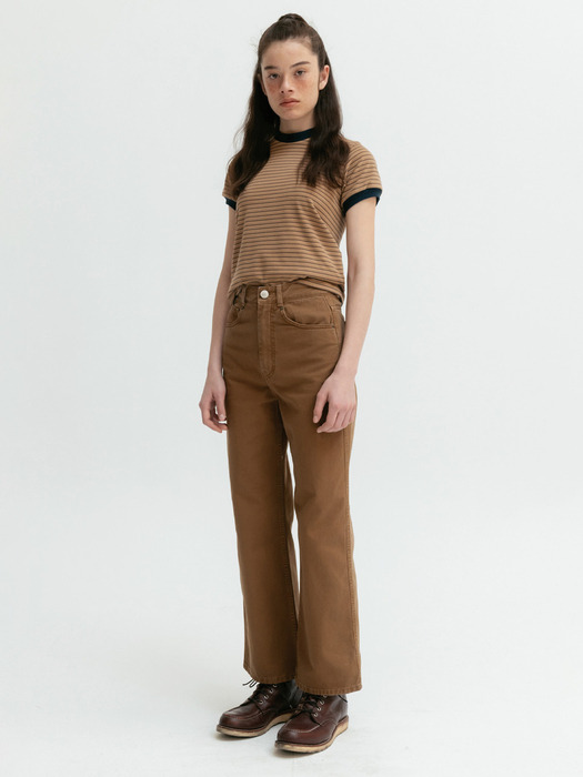 Via Colin wide pants (Denim brown)