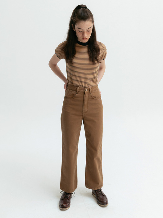 Via Colin wide pants (Denim brown)