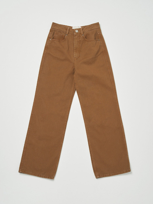 Via Colin wide pants (Denim brown)