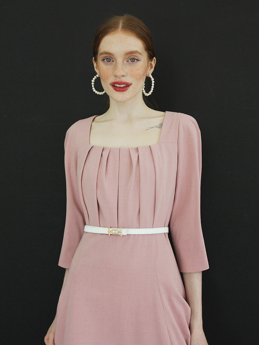 Tulip silhouette dress (Pink)