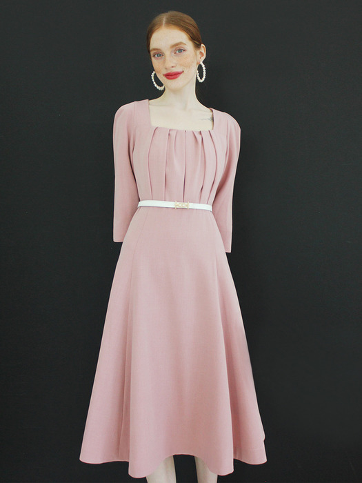 Tulip silhouette dress (Pink)