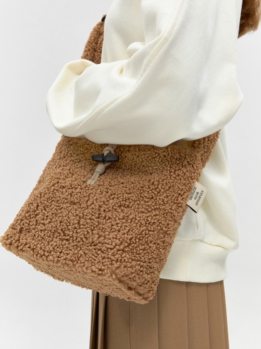 poodle bag (cross-body) - brown