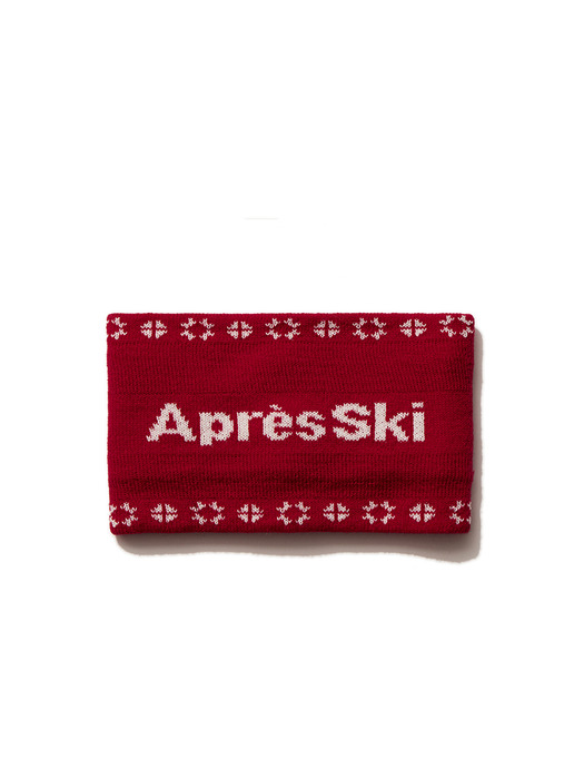 APRES SKI HEADBAND, RED