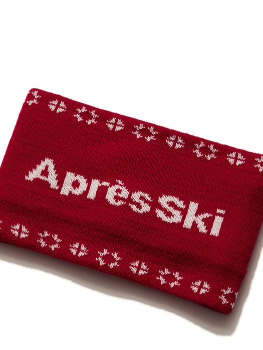 APRES SKI HEADBAND, RED