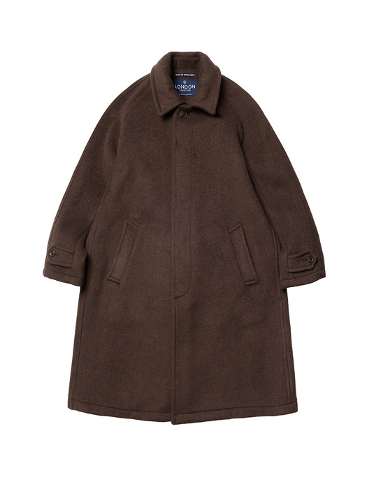 LONDON TRADITION Inverted Pleats Wool Coat - Hickory 172