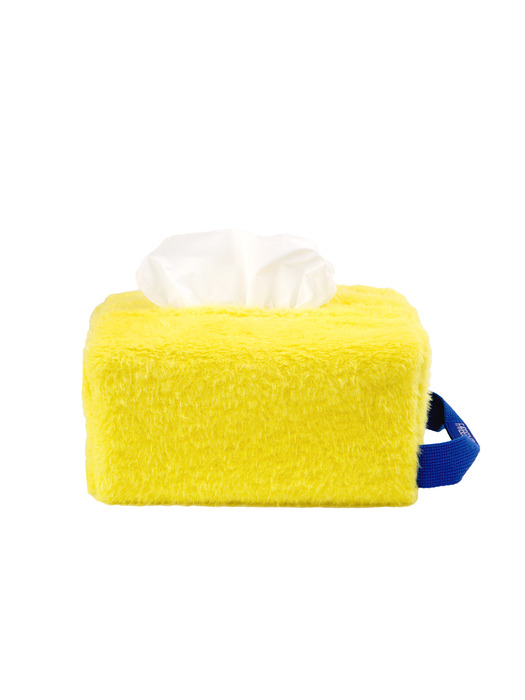 TISSUEBOX COVER WITH HANDLE LEMON