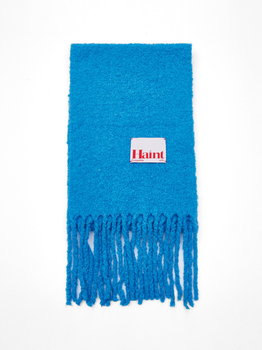 FLUFFY HEAVY WOOL MUFFLER_4COLORS_BLUE