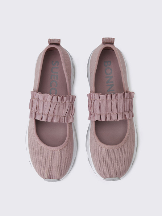 Mary run ruffle sneakers(pink)_DA4DS24001PIK
