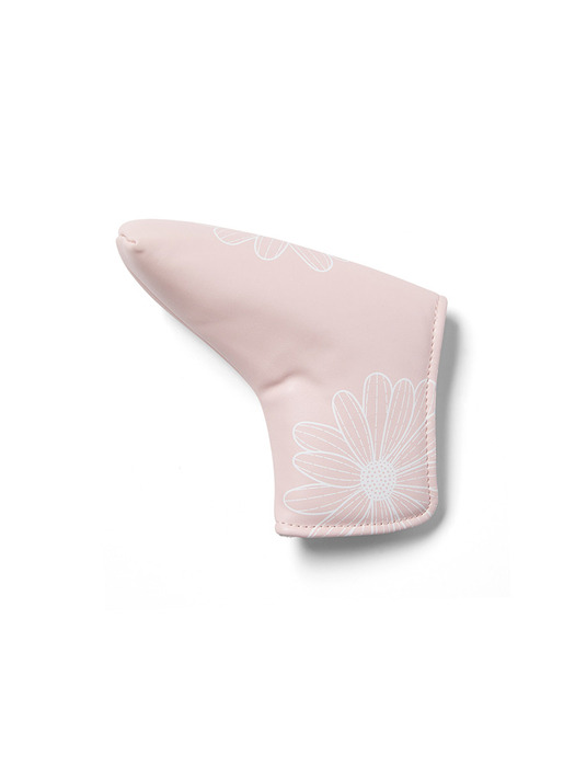 BLADE PUTTER COVER DUO FLOWERS_PINK BEIGE