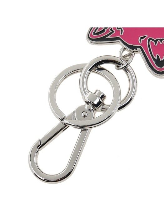 [메종 키츠네] 폭스헤드 메탈 키링 LW06904AM1002 FUCHSIA