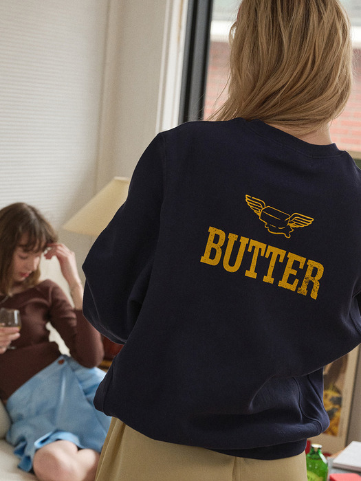 Butter Wing Sweatshirt (Navy)