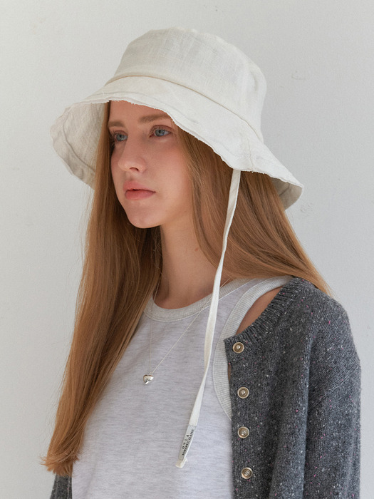 small linen simple bonnet_S