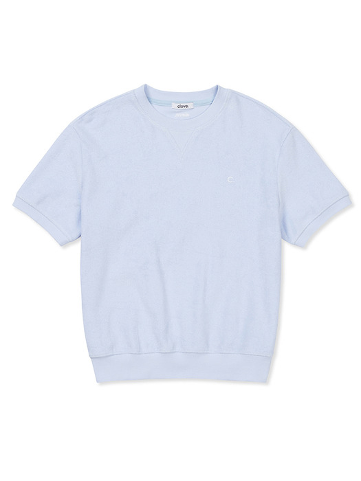 [24SS clove] Soft Terry T-Shirt (Sky Blue)
