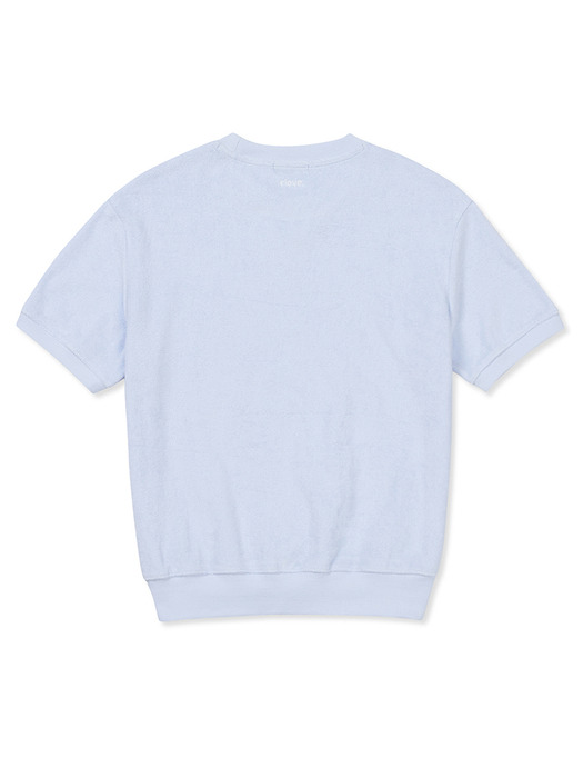 [24SS clove] Soft Terry T-Shirt (Sky Blue)