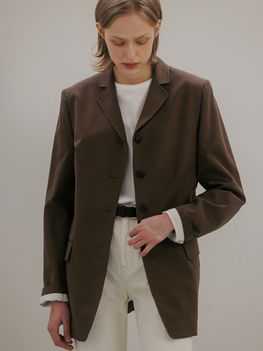 vintage single jacket (vintage brown)