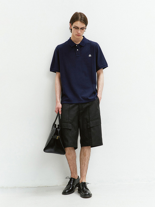 LOW RISE CARGO SHORTS BLACK_M_UDPA4B321BK