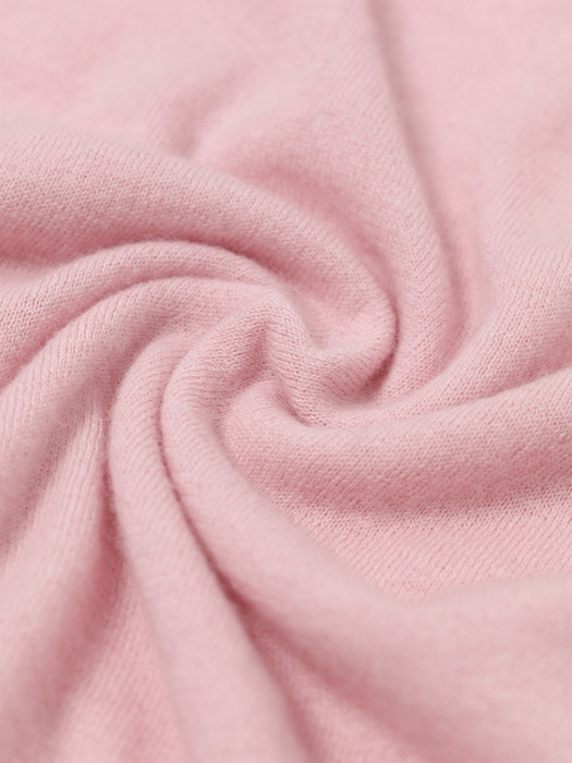 Plain Wool V-Neck Knit Cardigan (Pink)