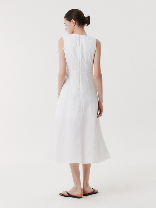 RAYE SLEEVELESS DRESS (WHITE)