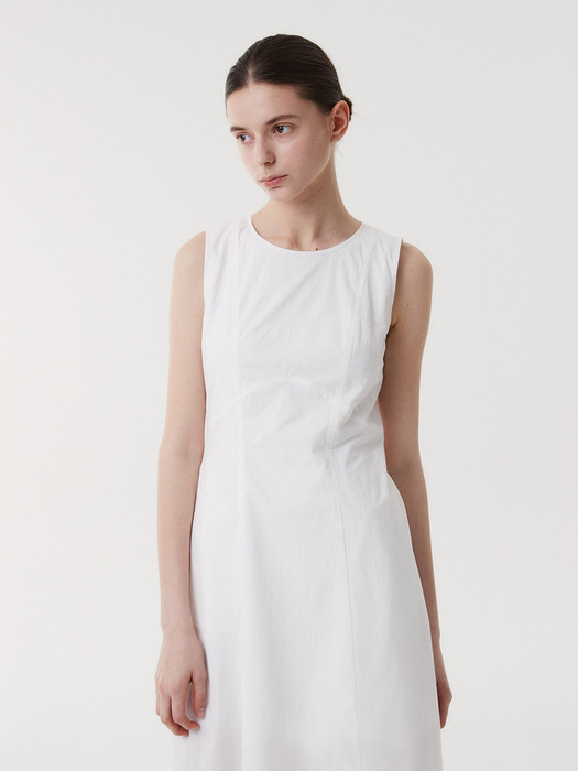 RAYE SLEEVELESS DRESS (WHITE)