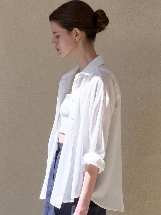 시스루 셔츠 4컬러 amr1869