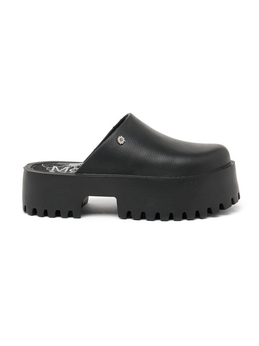 FLOWER RIVET PLATFORM MULE_BLACK