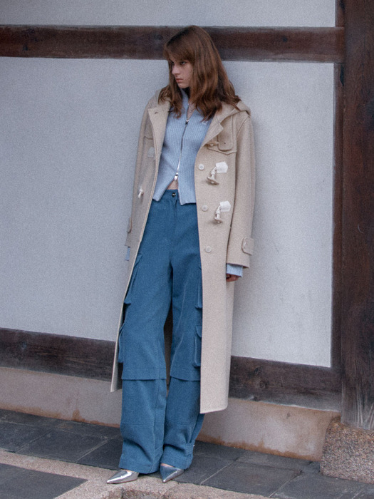 [리퍼브]VERRE Oversized Virgin Wool Handmade Duffel Coat_Ivory