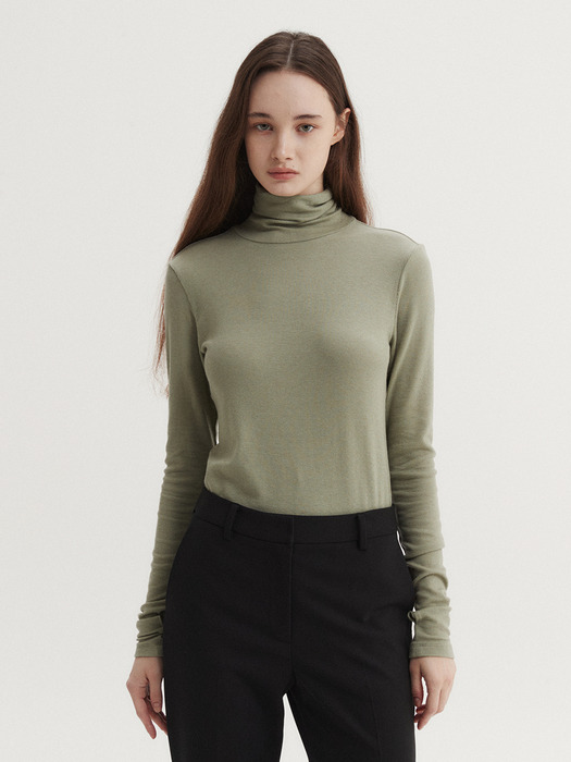 WOOL TURTLENECK TOP (6 COLORS)