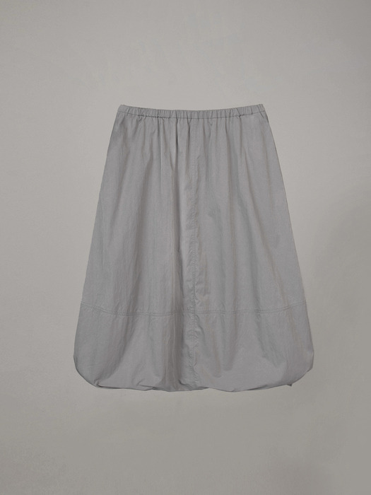 VOLUME LONG SKIRT_ASH GRAY