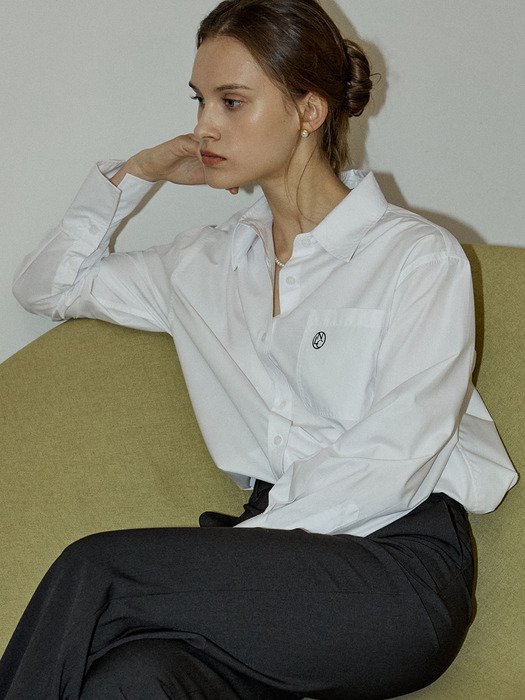 Symbol Logo Classic Shirt - White