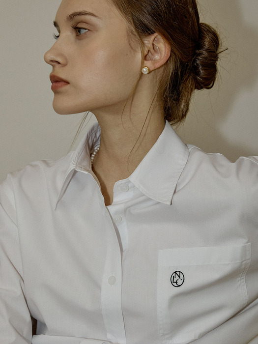 Symbol Logo Classic Shirt - White