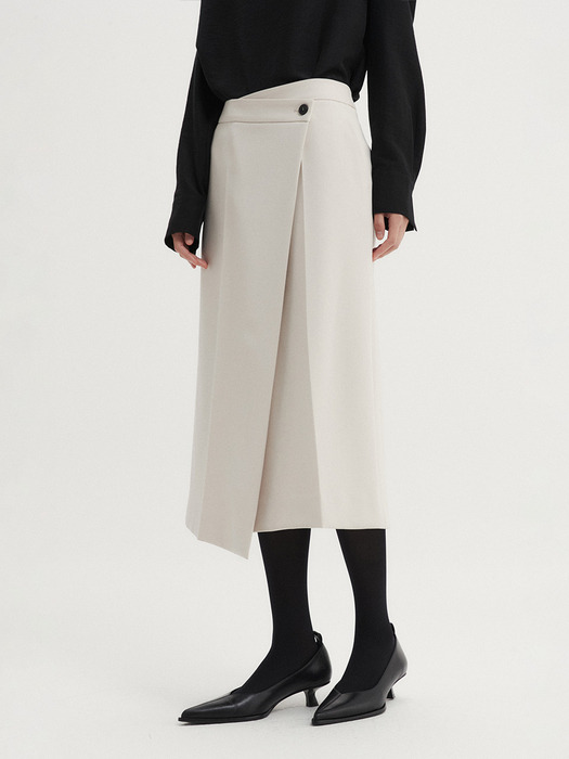 GENT WRAP SKIRT (2 COLORS)