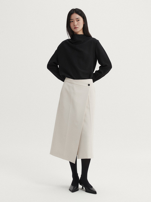 GENT WRAP SKIRT (2 COLORS)