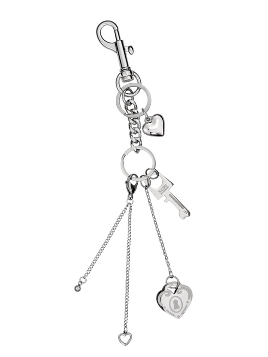 heart branch keyring-silver