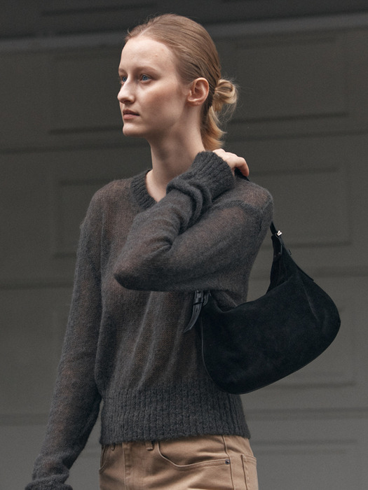 Veneta Hobo Bag Small Suede_2Colors