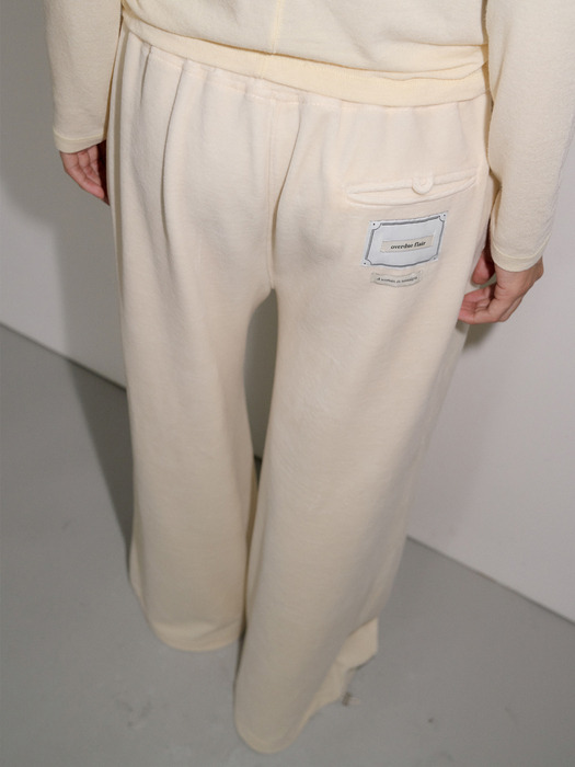 TWO WAY VELOUR PANTS_CREAM