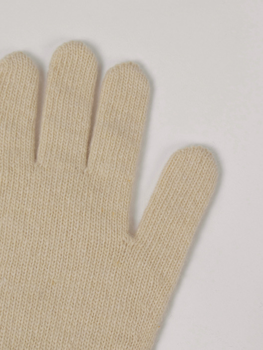 SOFT CASHMERE GLOVES _CREAM BUTTER