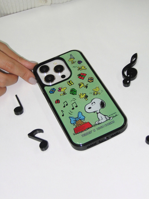 Gifts for snoopy epoxy case(green)_HC249DEP001O