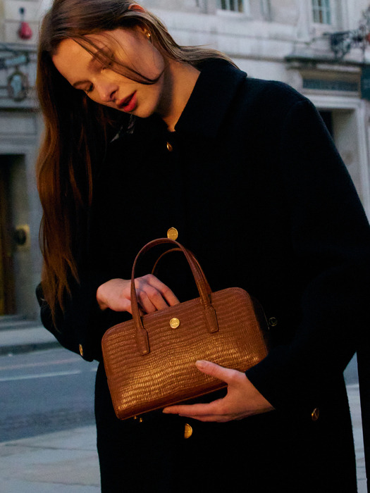 Sac Jour Lizard Cognac