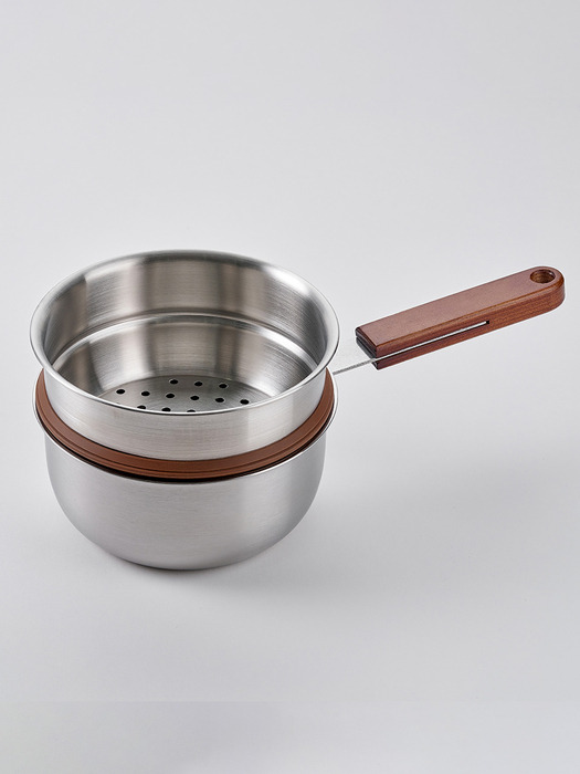 에비히슈테른 레카 통삼중 인덕션 냄비 우드핸들 미니찜 (16cm 편수, 16cm 양수) 택1