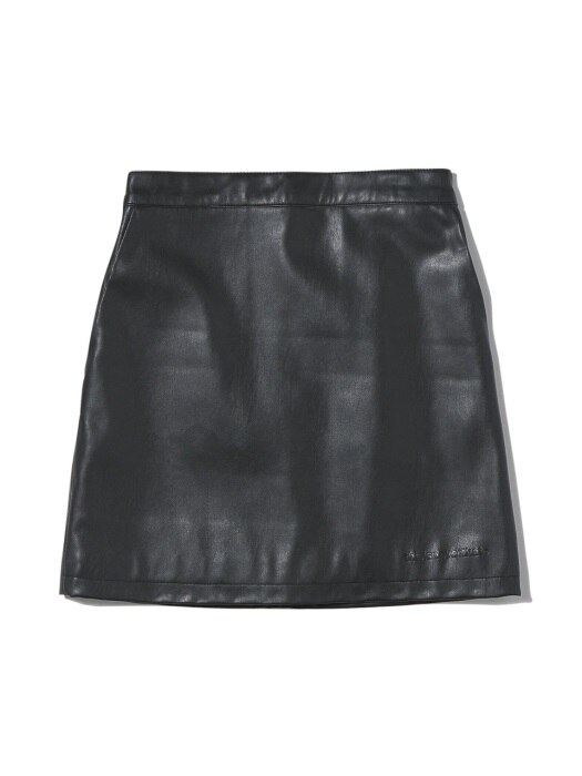 Leather Skirt Black