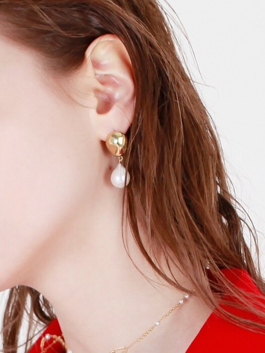 Pearl Pebbles Earring[DL18SSER03MTF]