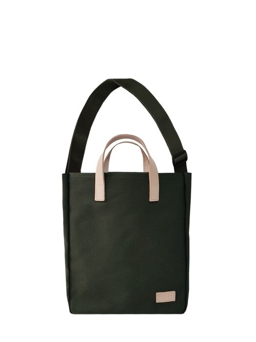 LUCY CANVAS CROSS TOTE OLIVE