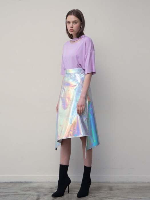 Asymmetric Skirt (Silver)