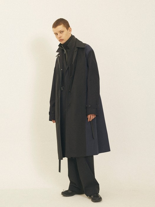 Reversible Mac Coat Black