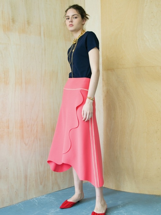 Lund Wave Wrap Skirt [Florida Pink]