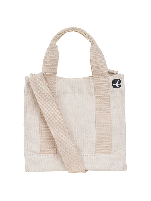 VIAMONOH DAILY MINI CANVAS BAG (IVORY) 에코백 토트백 미니크로스백 가방