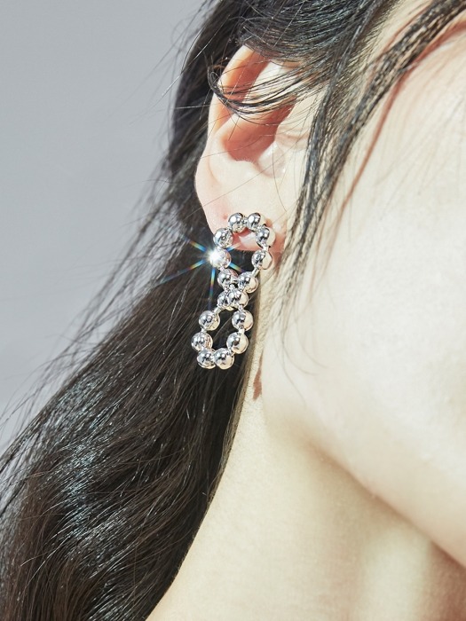 infinity dots earring