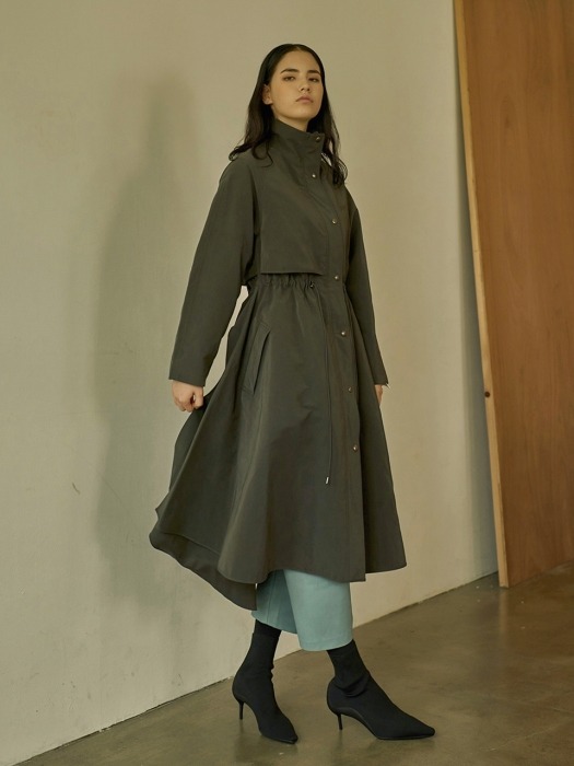 ROOSE FIT FLARE TRENCH COAT