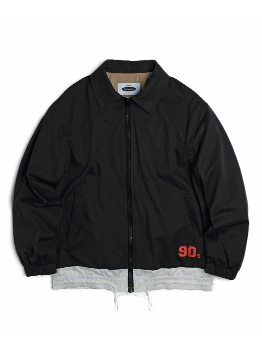 90`s Draw-String Coach Jacket (black)